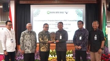 Penandatanganan PKS Asuransi Kerugian Askrida dan Bank BPD Bali